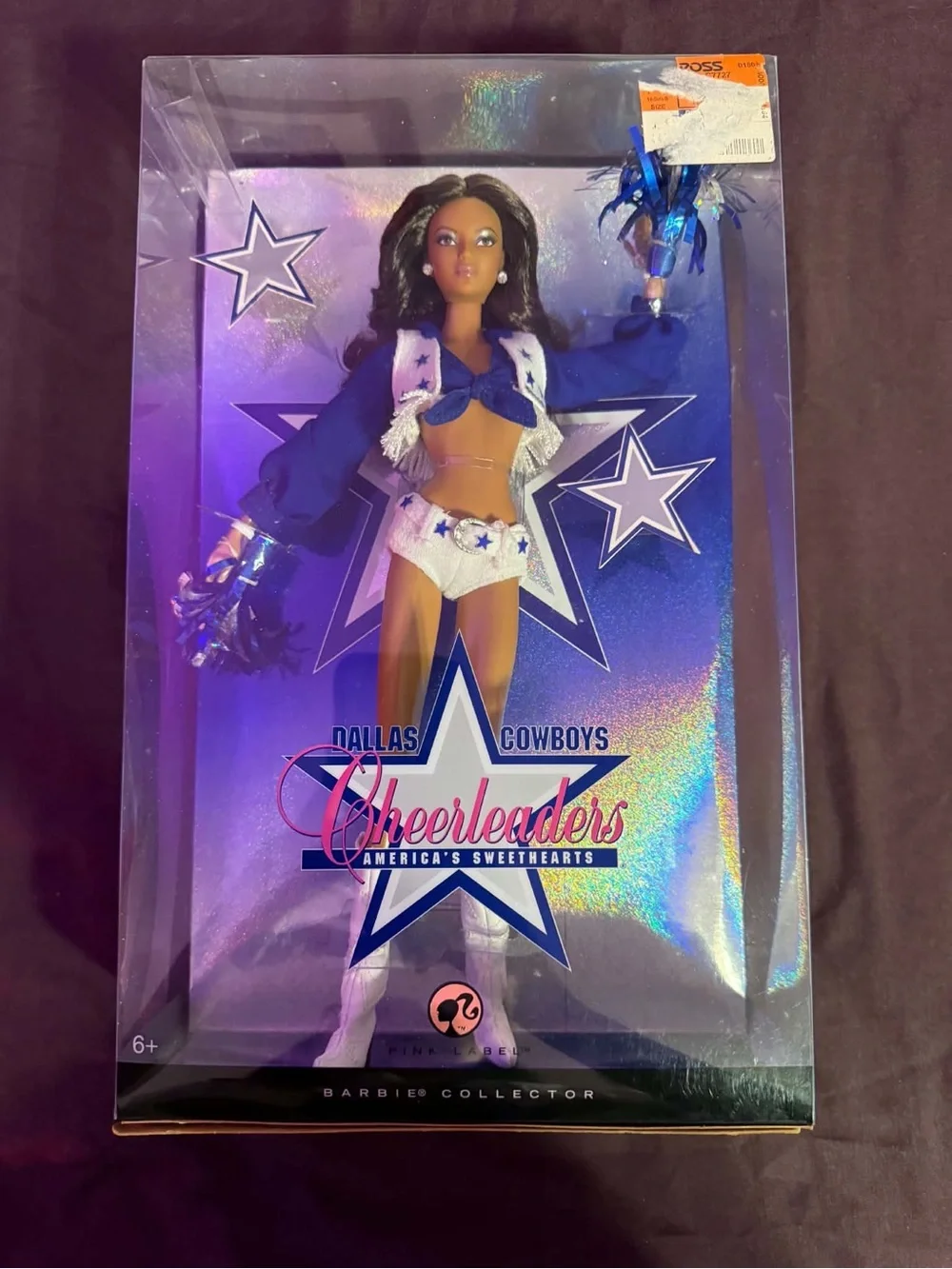 Barbie Dallas Cowboys Cheerleaders Burnette Pink Label 2007 Mattel M2318 NRFB
